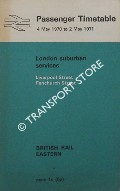 Passenger Timetable - London Suburban Services, Liverpool Street, Fenchurch Street, 4 May 1970 to 2 May 1971 by British Rail Eastern
